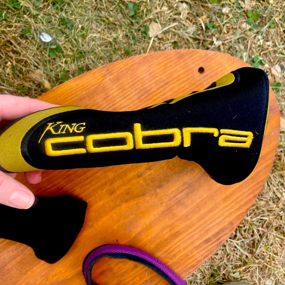 King Cobra Driver Head Cover (Black with Gold)